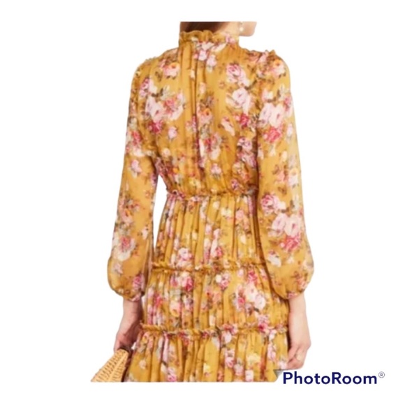 O.P.T x Anthropologie Felicity Tiered Midi Dress: Size Small - Picture 4 of 11